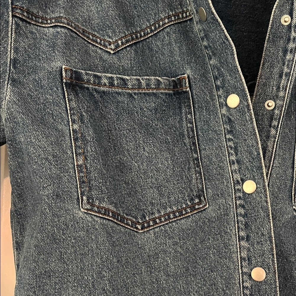 Denim Shacket - Picture 3 of 3